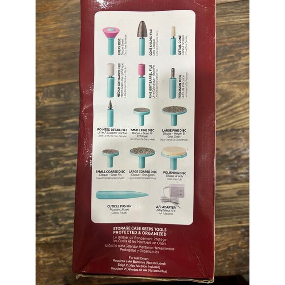 Kiss All-in-One Nail Care Kit - Power File/Nail Dryer - Brand New - Picture 3 of 4